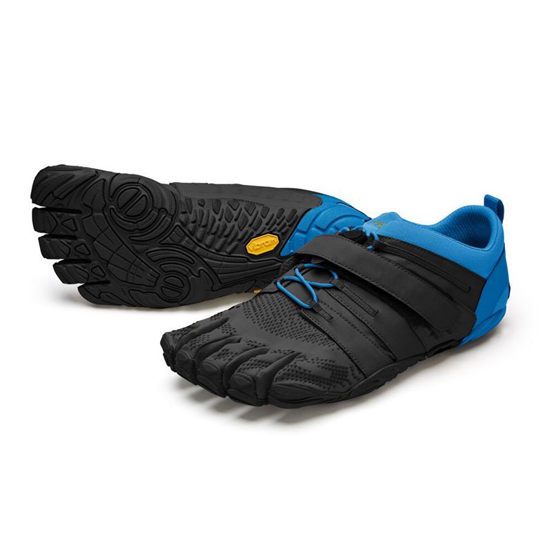 Vibram FiveFingers V-Train 2.0 Férfi Edzőcipő - Fekete/Kék HIUA936